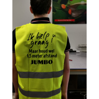 SAFETY JACKET 1,5 METER DISTANCE (CUSTOMIZED PRINT)