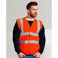 VEILIGHEIDSVESTJES MET OPDRUK 1,5 METER AFSTAND EENVOUDIGE VERSIE
