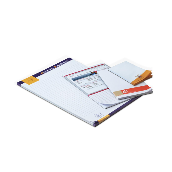 Schrijfblok A5 / Notitieblok A5 met 100 vel (v.a. 125 stuks)