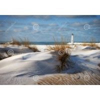 Tuindoek Strand met Boot (1000)